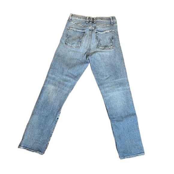 MCGUIRE Damn Fine High Rise Button Fly Jeans Medium Wash Distressed Size 26 - Picture 6 of 12